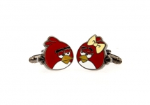 Запонки Angry Birds черные