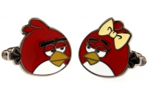 Запонки Angry Birds черные